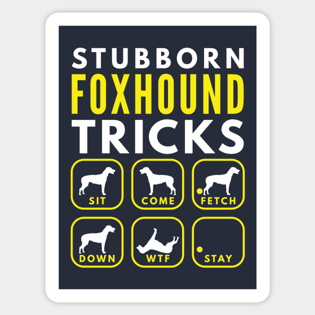 Stubborn English Foxhound Tricks - Dog Training Sticker by DoggyStyles